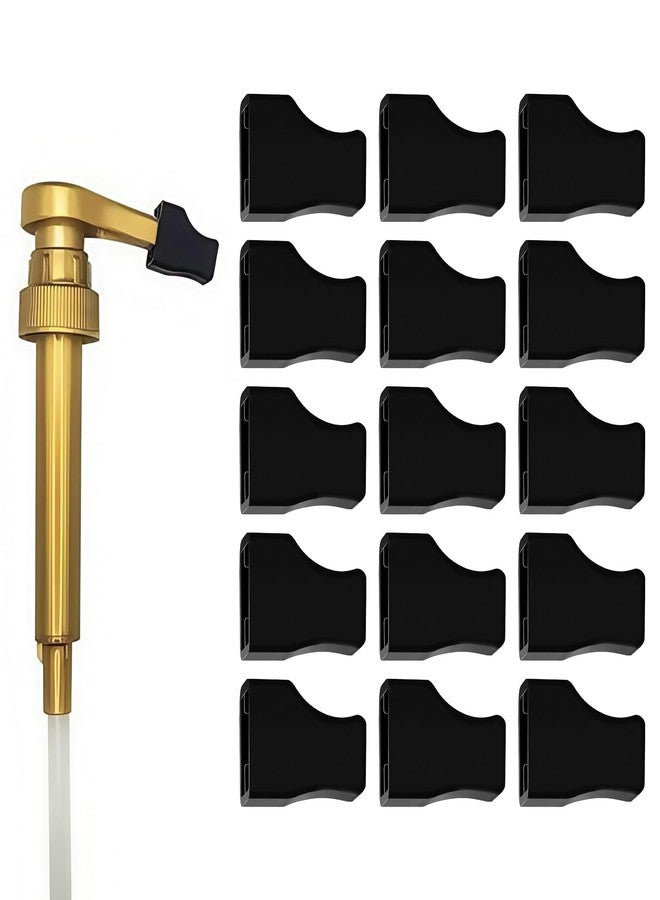smrtcol 15 Pcs Coffee Syrup Pump Tip Covers Black Rubber Seal Caps for Coffee Syrup Bottles Fits Most Pump Tips, Keep Sugar Condiments Olive Clean Preserved for Barista, Café, Home Use - Image 1